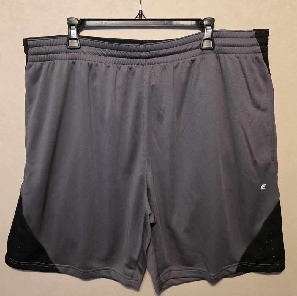 East Bay Men's Athletic shorts gray w/ black detail size 3XL elastic/drawstring